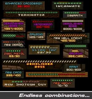 Enhanced boss bars