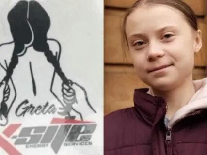 Azienda petrolifera diffonde adesivo agli operai: Abusate di Greta Thunberg.