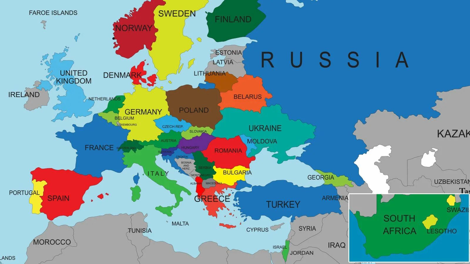 Карта Европы и России с границами государств 2023. Карта Европы со странами на английском. Политическая карта Европы 2023. Карта Европы со странами 2023. Russia european country