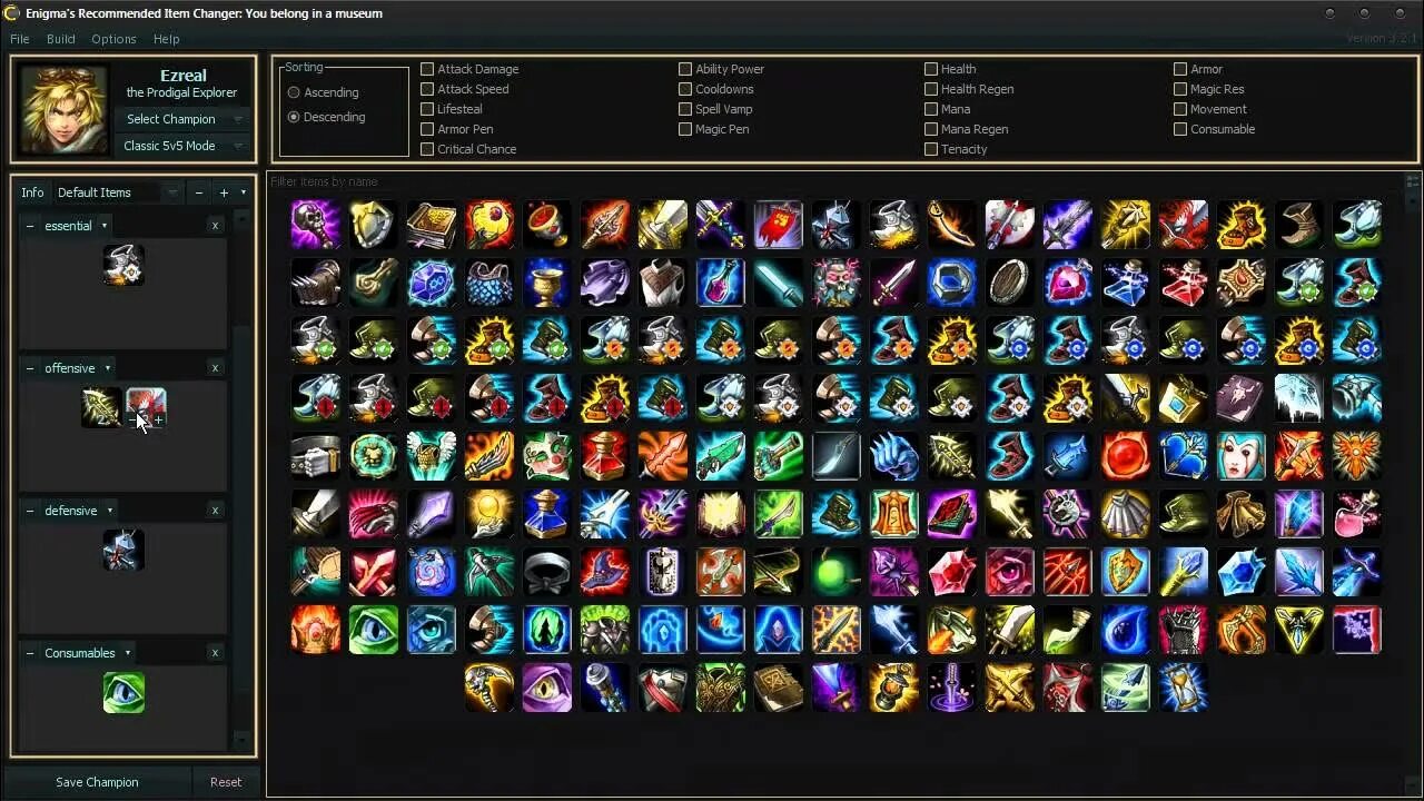 Item item explorer