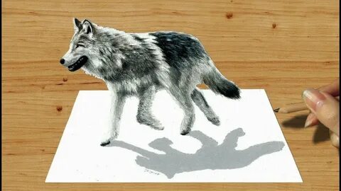 Объемный рисунок животного