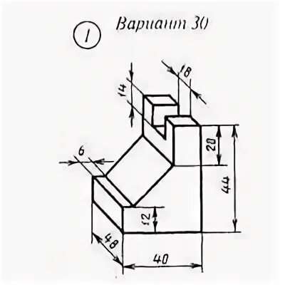 Инженерная графика. Задание № 35. Вариант № 17. Деталь № 1 (Чертежи) Чертежи