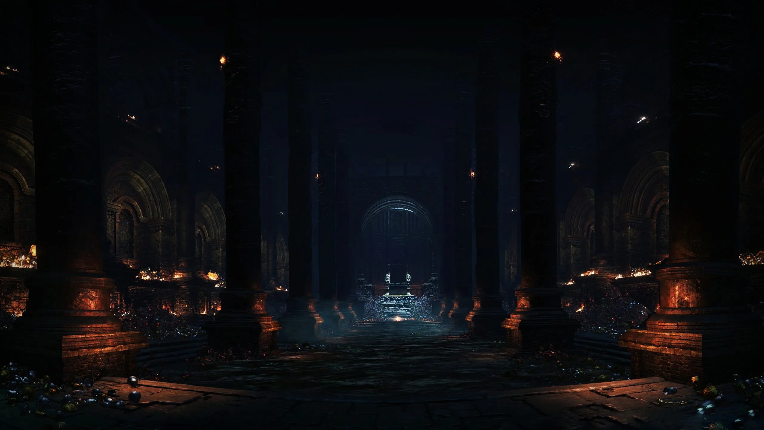 Dark 3 game. Тронный зал dark souls 3. dark souls 3 2560 х 1440. темное фэнтези дарк соул локация зал. дарк соулс замок.