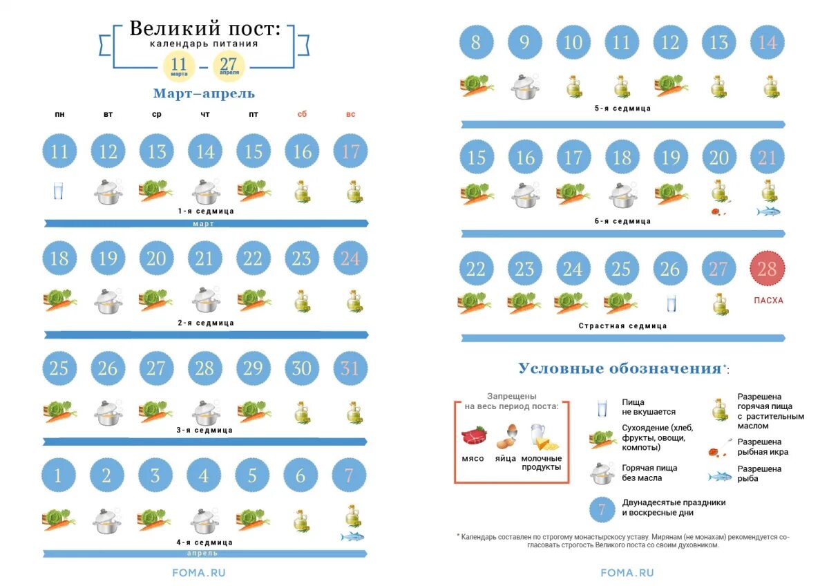 Календарь питания. Календарь Великого поста. Великий пост календарь питания. Календарь Великово поста.