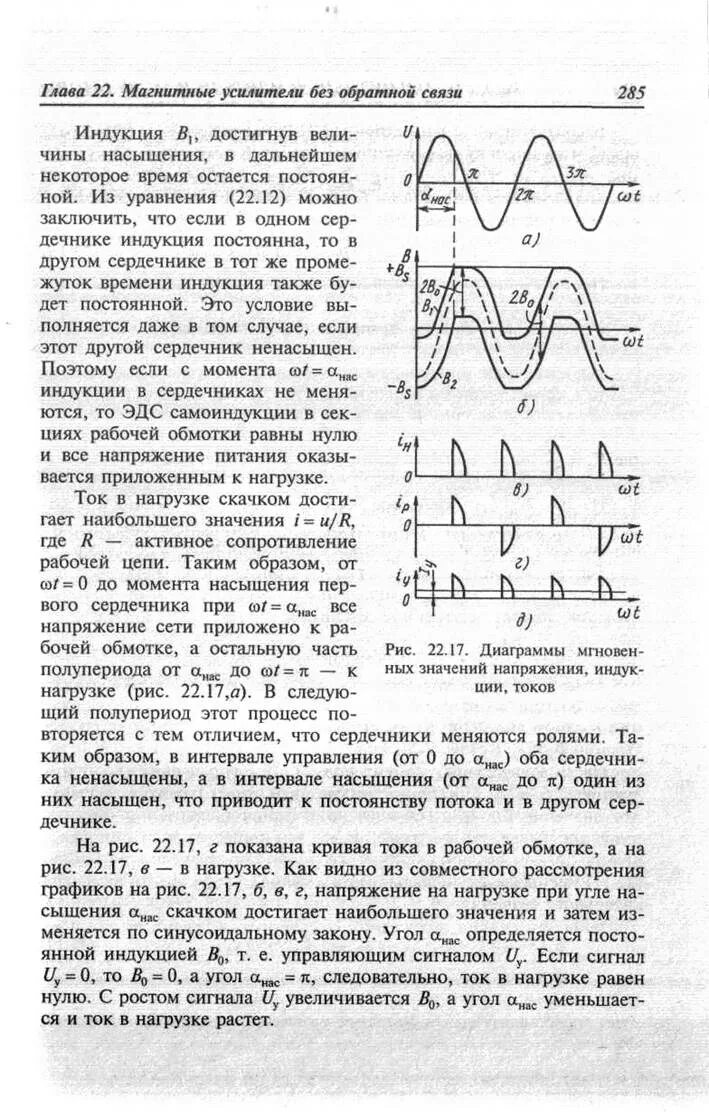 Насыщение трансформатора