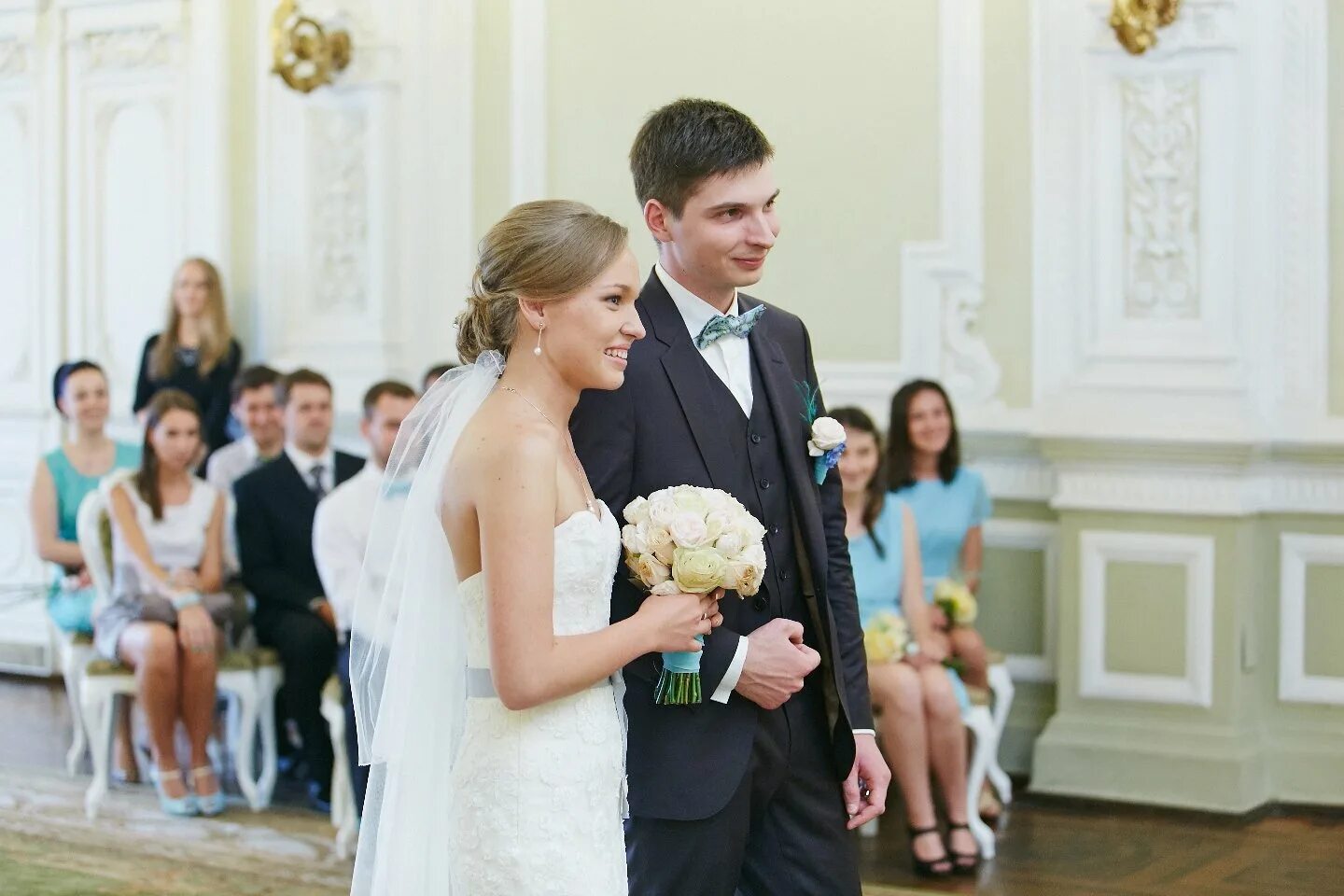 свадьба, торжественная регистрация в загсе.