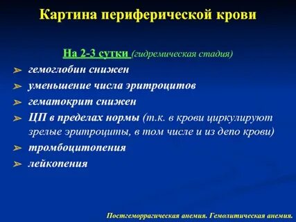 Мкб 10 постгеморрагическая анемия код у взрослых