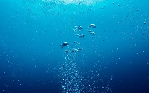 Through water