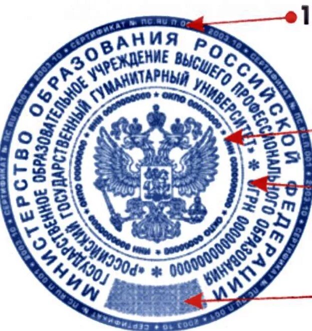 Печать фсб образец