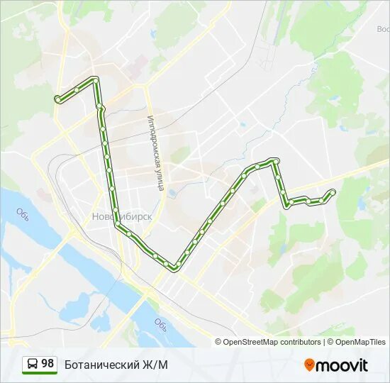 Автобус 98 маршрут остановки. Маршрут 98. 98 автобус маршрут. маршрут 98 автобуса новосибирск. маршрут 53 автобуса на карте.