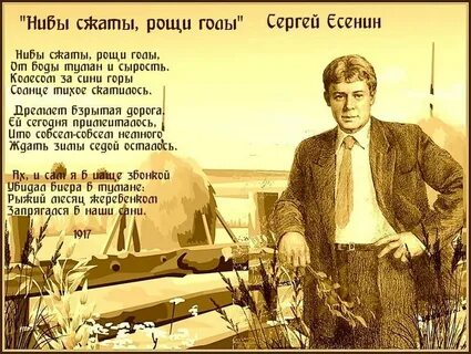 Есенин стих нивы