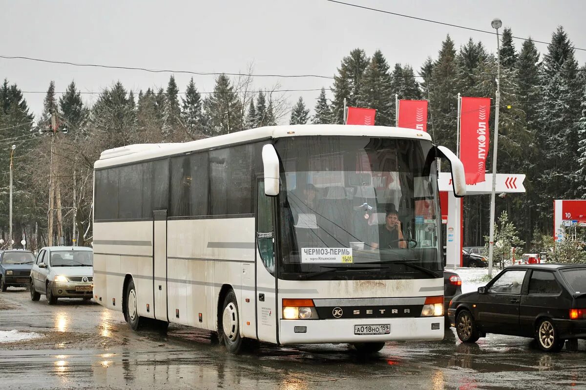 Автобус пермь чермоз. Setra Пермский край. Setra 315nf Пермский край.