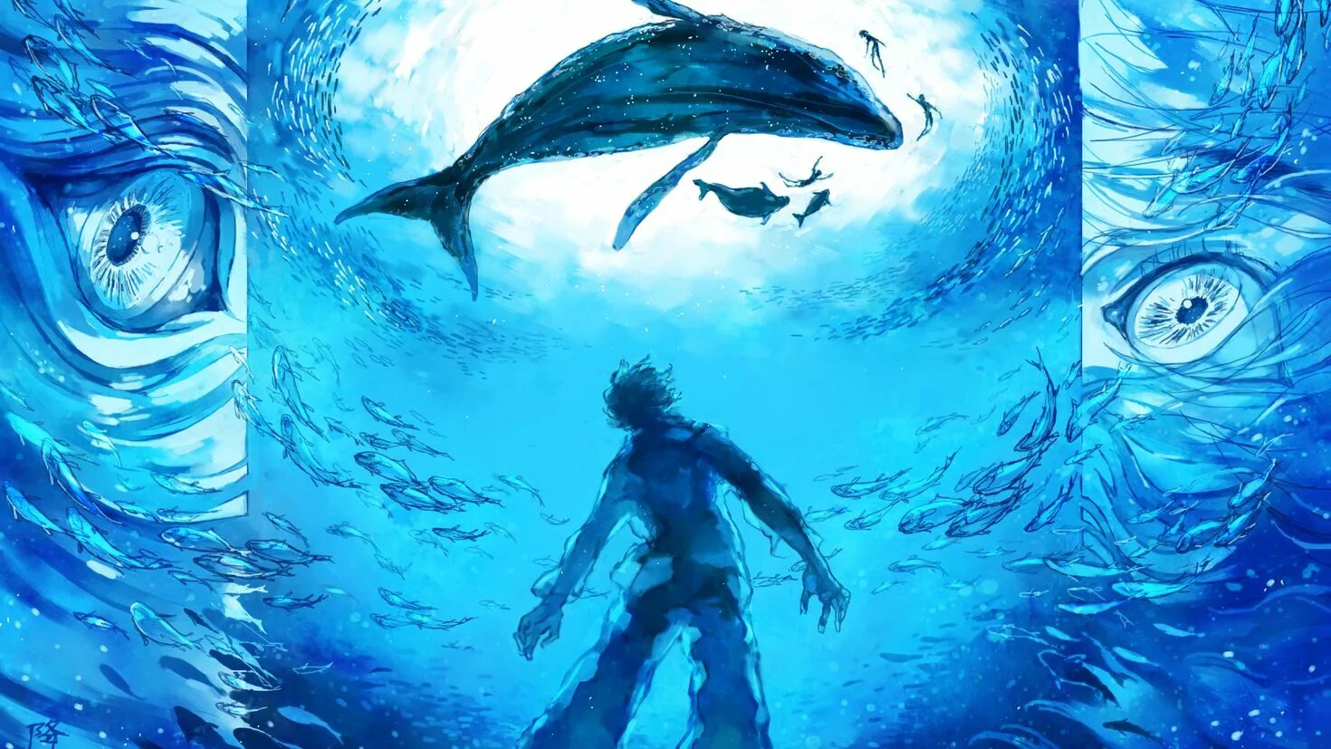 Дети моря 2. Дитя моря мультфильм 2019. дети моря аниме кит. kaijuu no kodomo аниме. дети моря / kaijuu no kodomo.