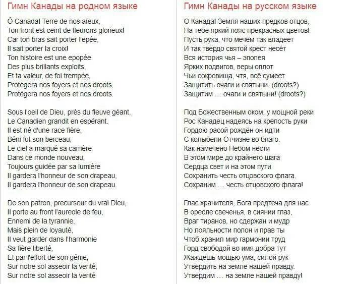 Гимн Канады текст. Гимн Канады текст на русском. Гимн Польши слова. Слова гимна Канады на русском языке.