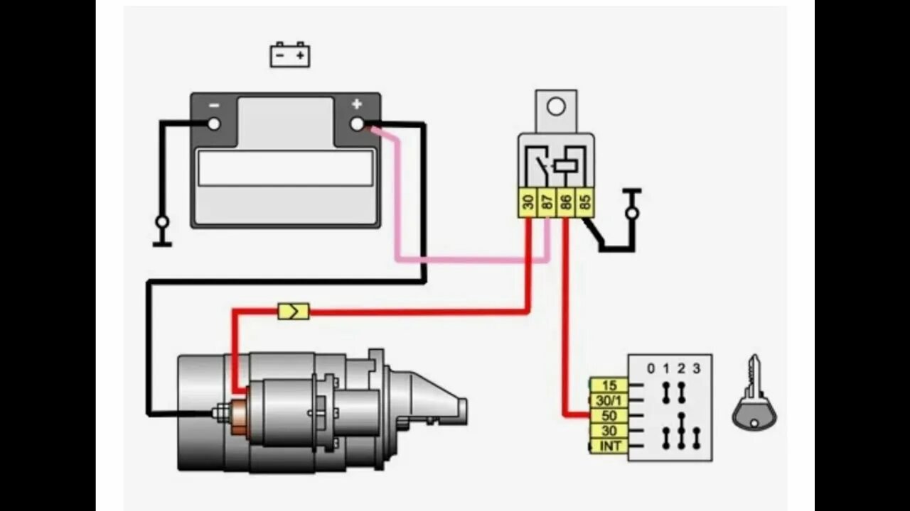 Звук включения зажигания. Реле стартера ВАЗ 2106 схема. Схема реле стартера ВАЗ 2112. Схема подключения реле стартера ВАЗ 2106. Схема реле стартера ВАЗ 2107.