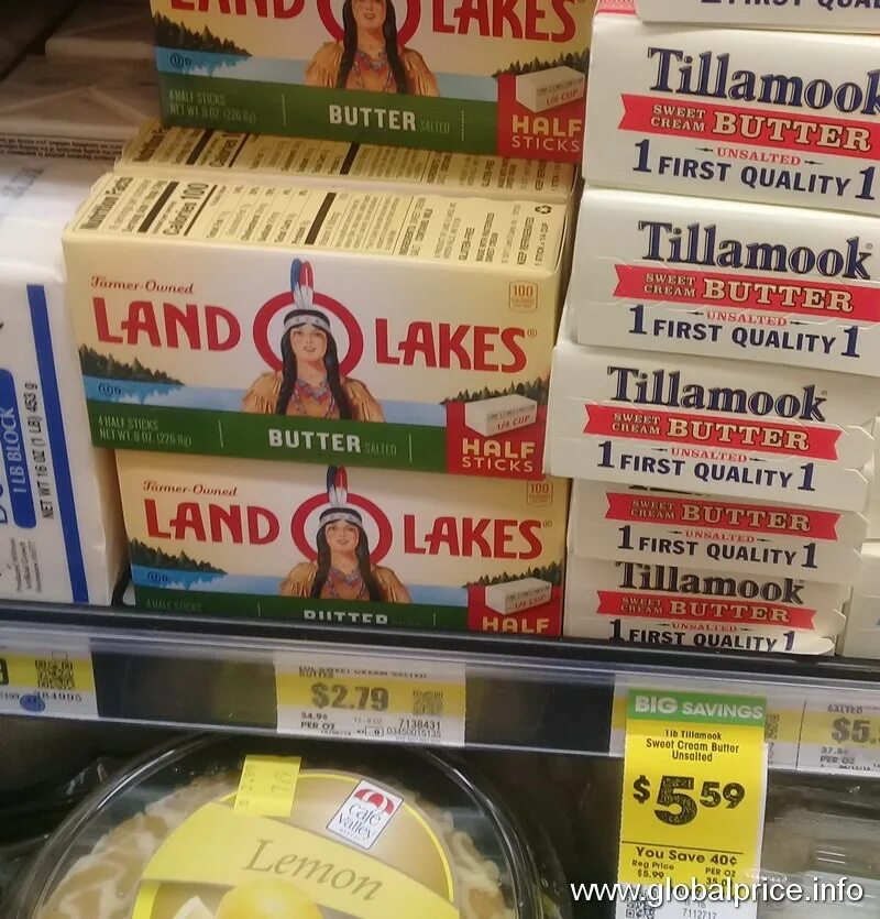 All in price. Butter in usa. price product.