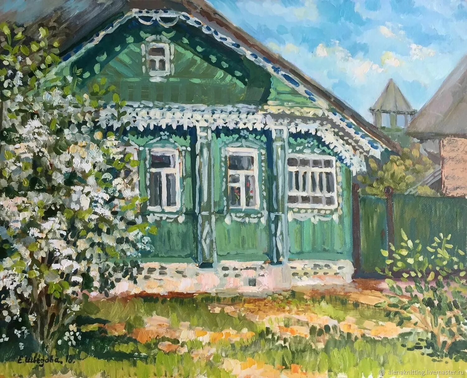 Дом в деревне в н н. Деревенский домик в живописи. деревенский домик маслом. деревенский дом картина маслом. деревенский домик живопись маслом.