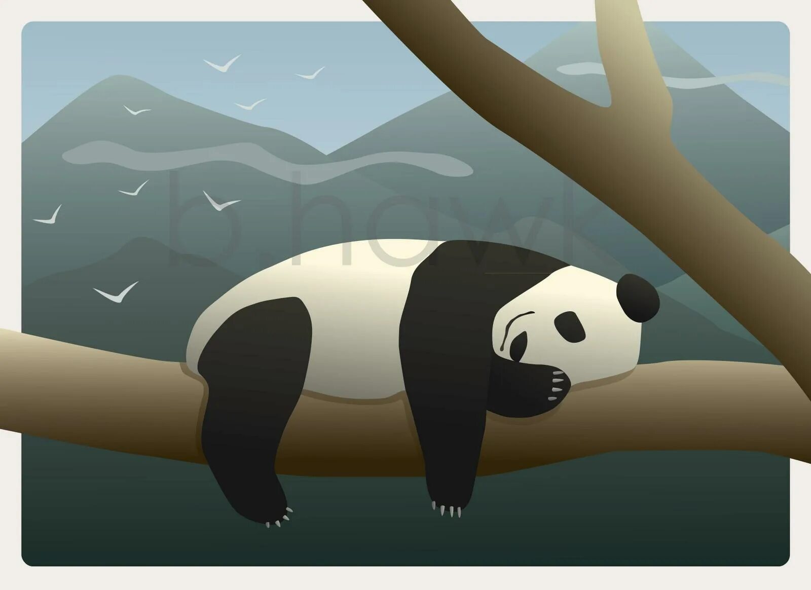 Панда собирает в круг. Спящая Панда рисунок. Сонная Панда иллюстрация. Слипы Панда. Панда и Ленивец.