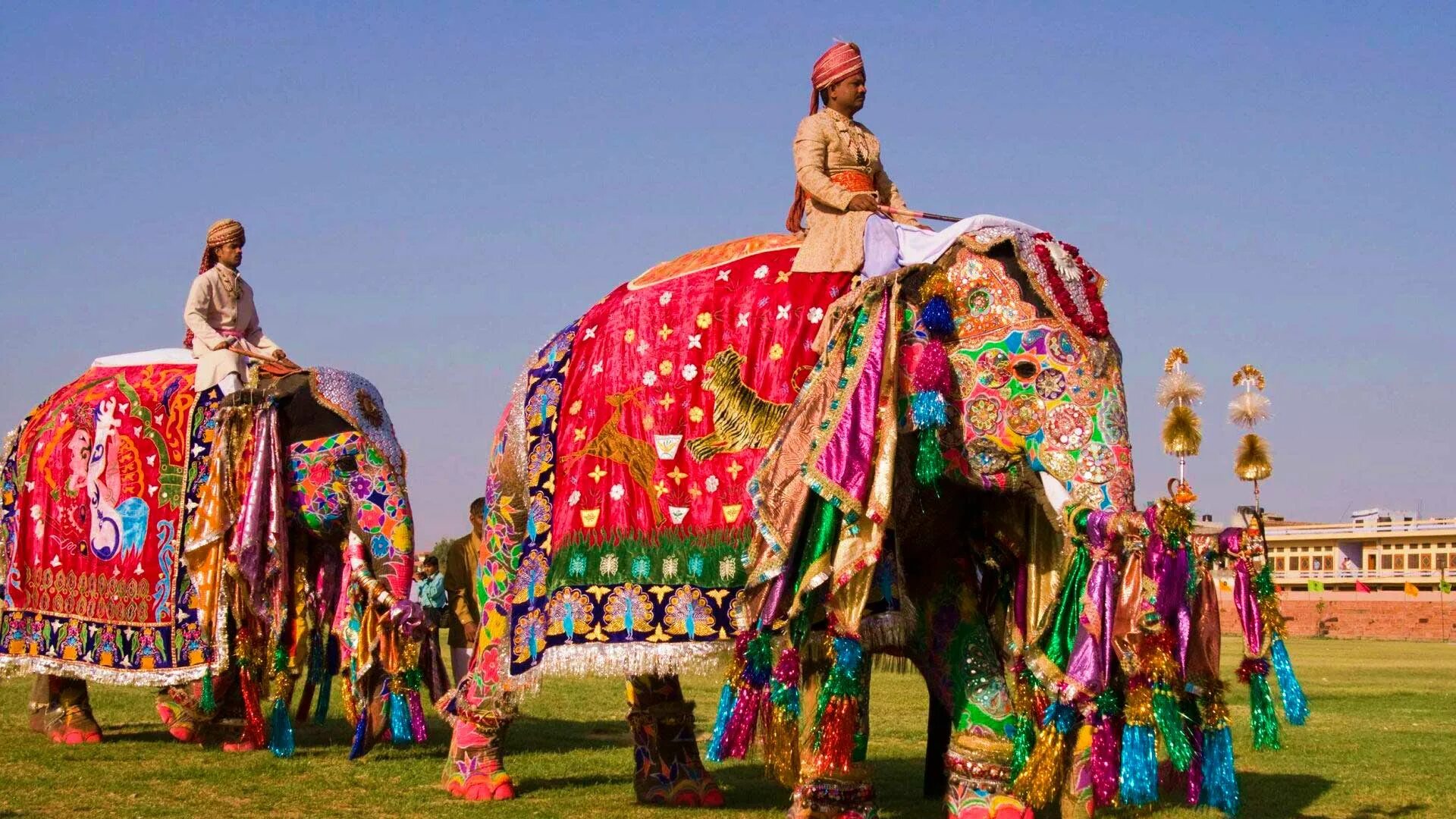 Angry Elephant Attacks Crowd at Indian Festival