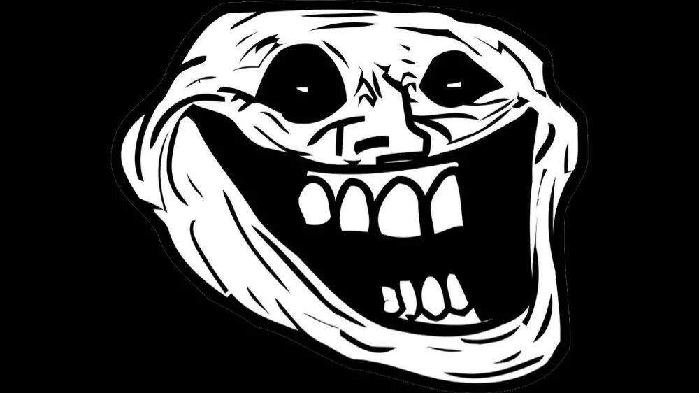 Лицо троллфейс. Тролль фейс улыбается. Тролль улыбается. Троллфейс демон. Картинки мемов на аву.