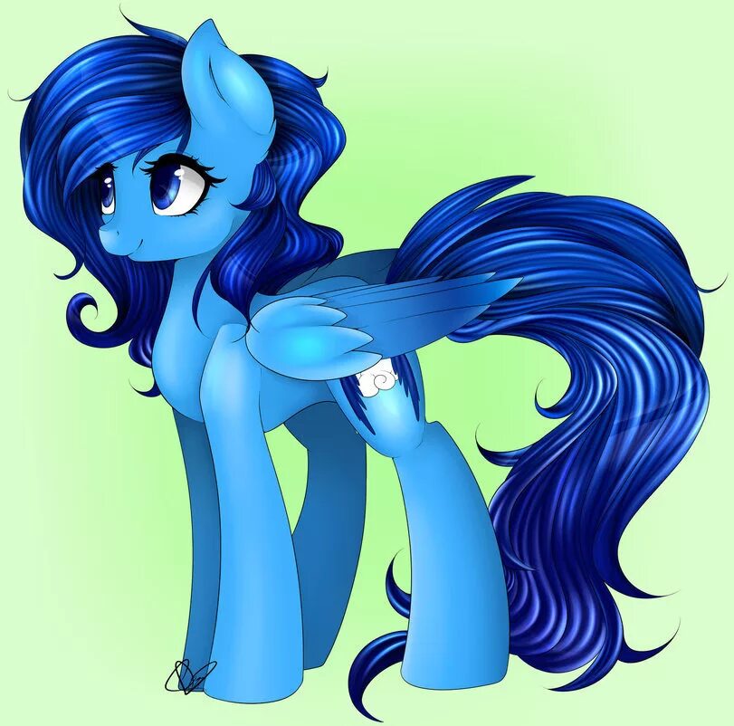 Toxic pony. Пони. Пони ОС. Красивые волосы пони. Голубая поняшка.