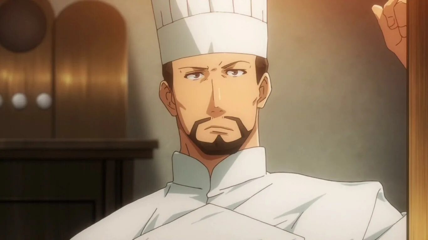 шеф повар в другом мире. повар готовит. аниме шеф повар из другого мира. нобуюки мацухиса. шеф повар в другом мире.