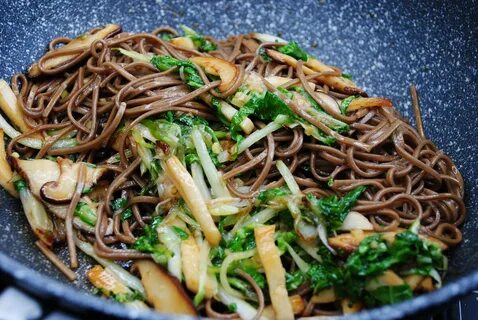 Как приготовить собу с овощами