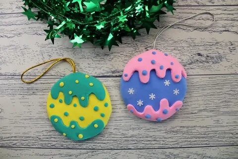 Новогодняя игрушка из пластилина 1 класс