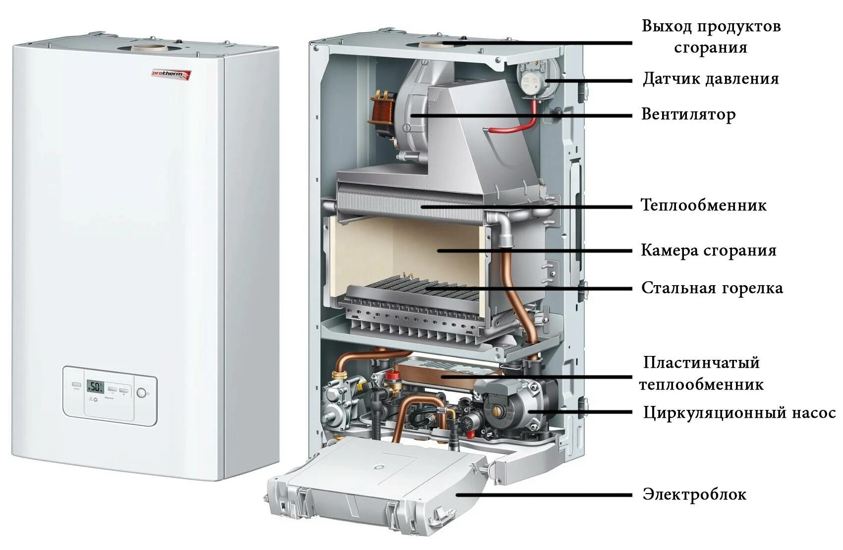 Почему газовый котел часто. Одноконтурный газовый котел Протерм. Котел газовый настенный Protherm гепард 23 MOV. Котел отопления Протерм двухконтурный. Котёл Протерм газовый настенный одноконтурный.