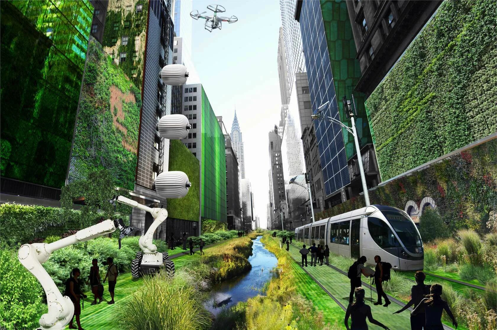 Стоящее будущее. Улицы в будущем. Нью-Йорк будущего 2050. Город будущего гугл. Город будущего.