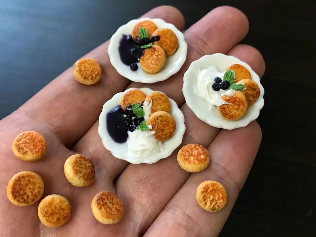 Мини еда из полимерной глины