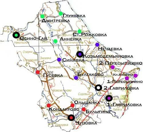 Гавриловка пересыпкино ольшанка ивановка. Карта Гавриловского района Тамбовской области. Гавриловский район Тамбовской обл карта. Карта Гавриловского района.