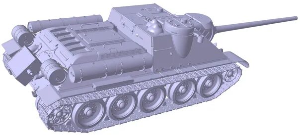 СУ-76 - легкая самоходная установка. Оружие Победы