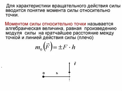 Центр момента это точка