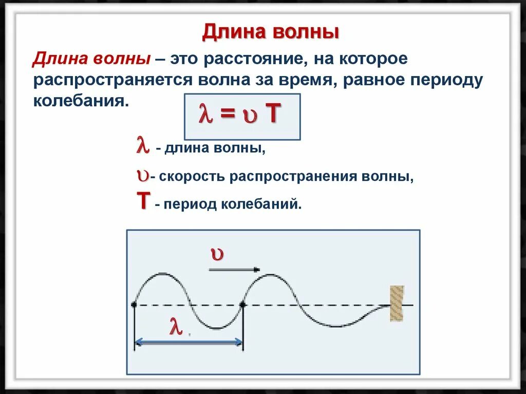 Длина телевизионной волны. Как определить длину волны и частоту колебаний. Как определить длину волны физика 9 класс. Длина волны формула через колебания. Частота колебаний формула через длину волны.