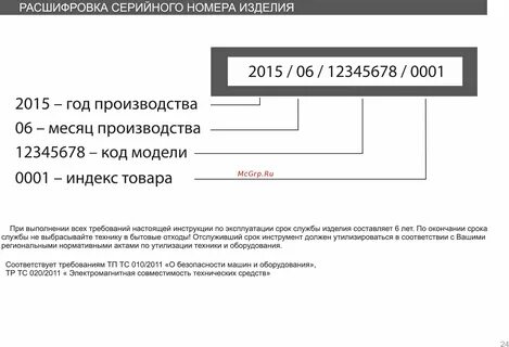 Расшифровка номеров по цифрам