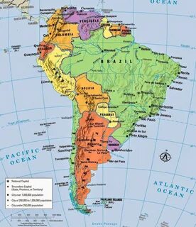 მსოფლიო გეოგრაფია: სამხრეთ ამერიკა Южная Америка South America