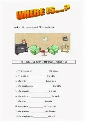 Complete the sentences with the missing prepositions. Complete the sentences with the missing prepositions