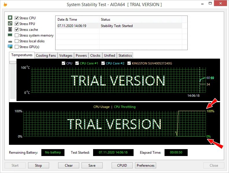 Cpu trolling test