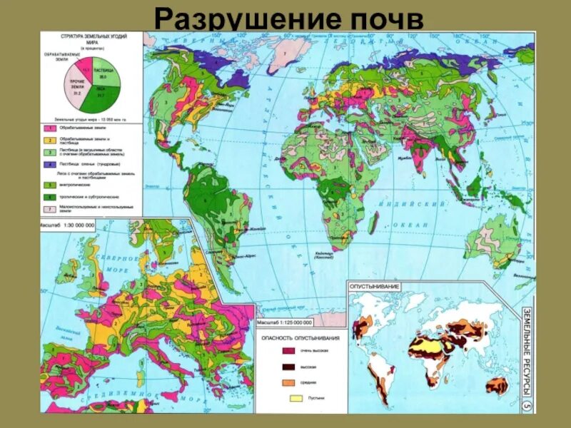 Карта обеспеченности земельными ресурсами.