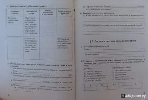 Биология 7 класс тихоновой