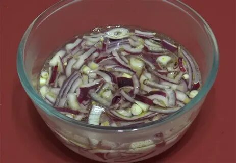 Замариновать лук с уксусом вкусно