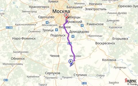 Расстояние от москвы до зарайска