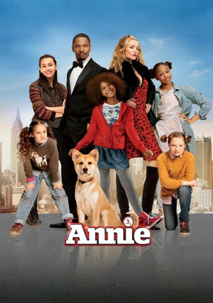 Энни 2014 Постер. Энни(2014) Annie Джейми Фокс. Детские комедии для всей семьи. Семейные комедии рейтинг лучших