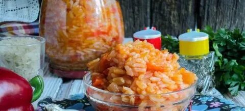 Лечо с рисом на зиму очень вкусные