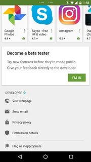 Google play beta