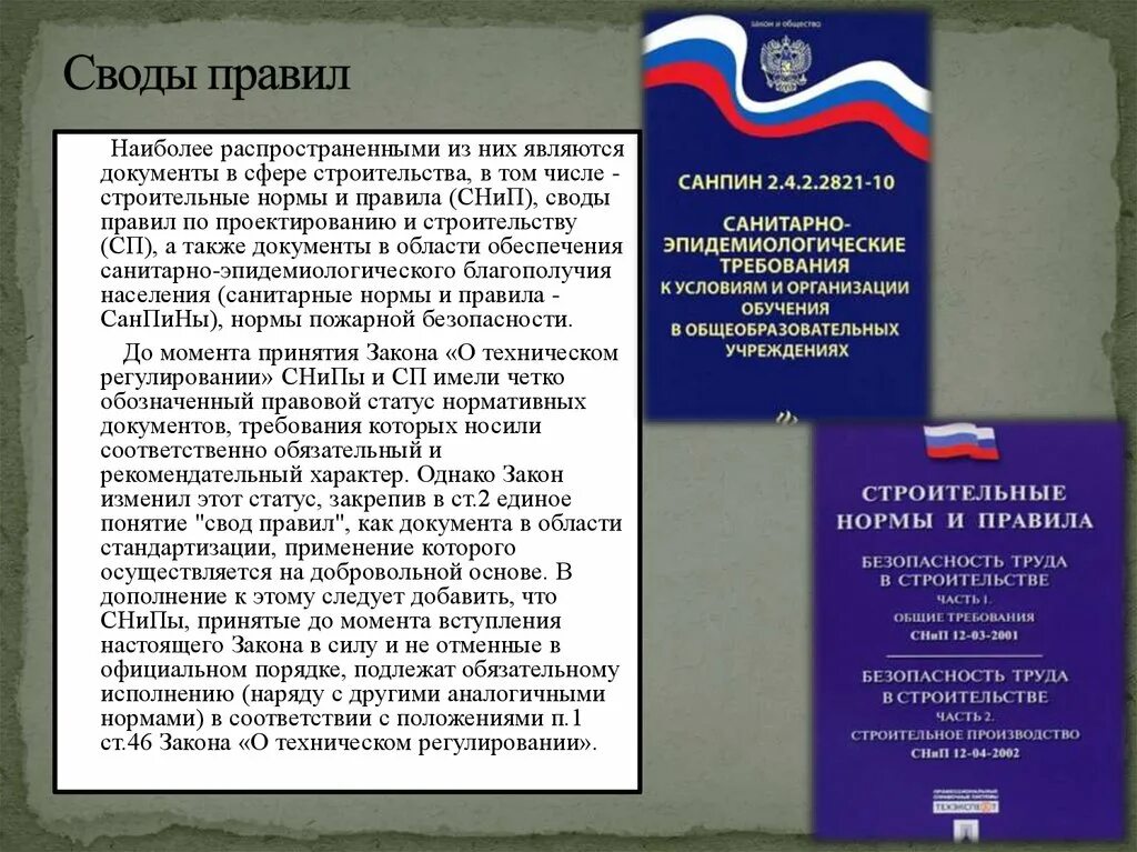 Свод общих принципов. Своды правил стандартизация. Свод правил законов. Свод правил для презентации. Свод правил пожарной безопасности.