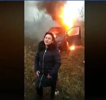 Женщина сожгла своих