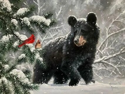 Медведь и новогодняя елка
