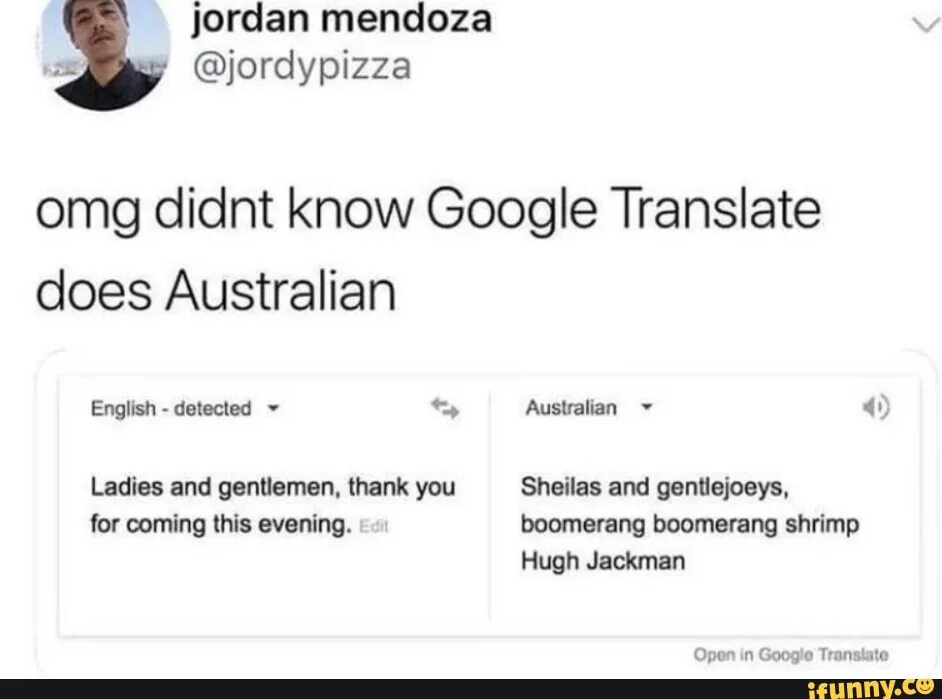 You didn t know текст. Aussie перевод. Australian dialect meme. What does Translator do.
